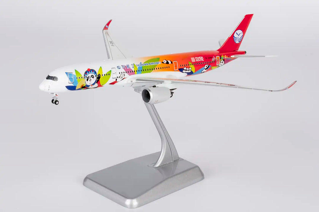 Sichuan Airlines Airbus A350-900 1:400 Diecast Model by NG Models (Reg: B-32HG) with stand