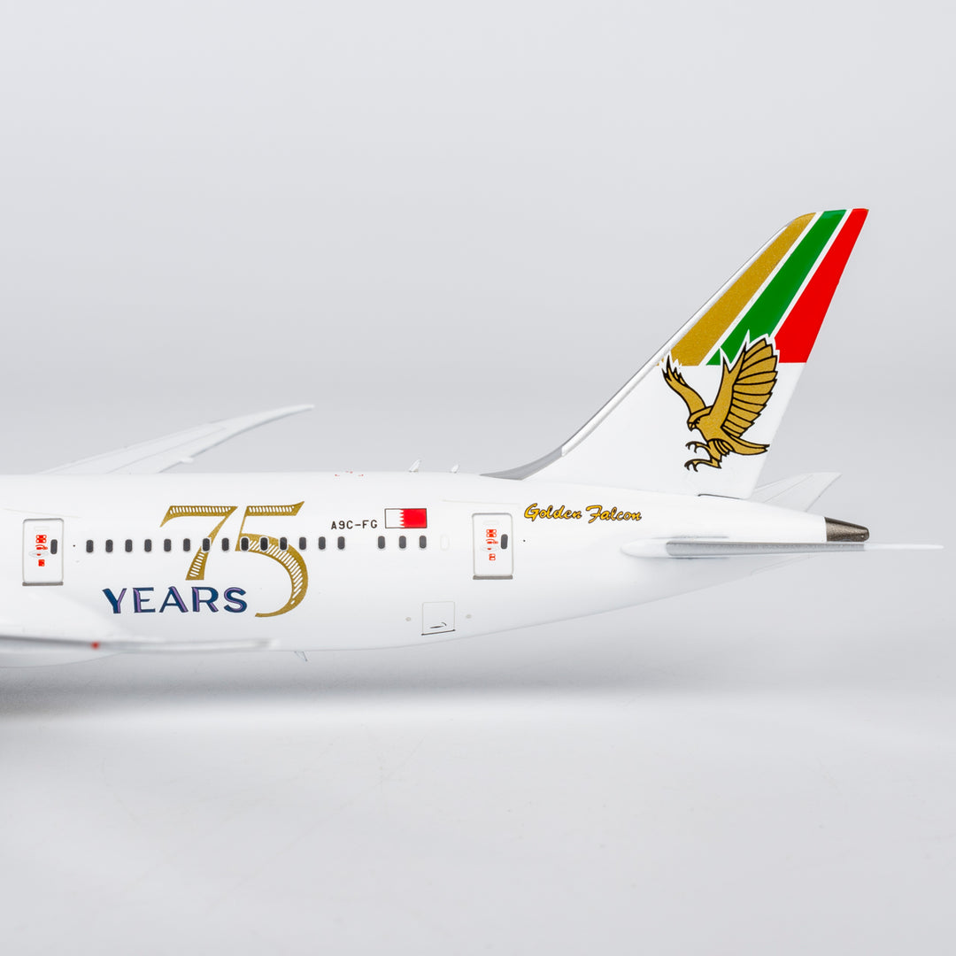 Gulf Air Boeing 787-9 1:400 Diecast Model by NG Model (Reg: A9C-FG, 75 Years)
