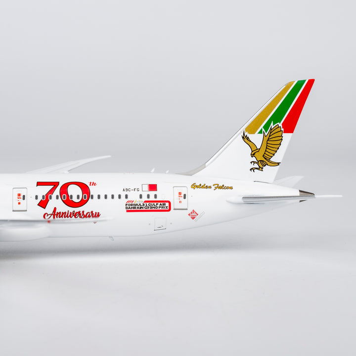 Gulf Air Boeing 787-9 1:400 Diecast Model by NG Models (Reg: A9C-FG, 70 Years)