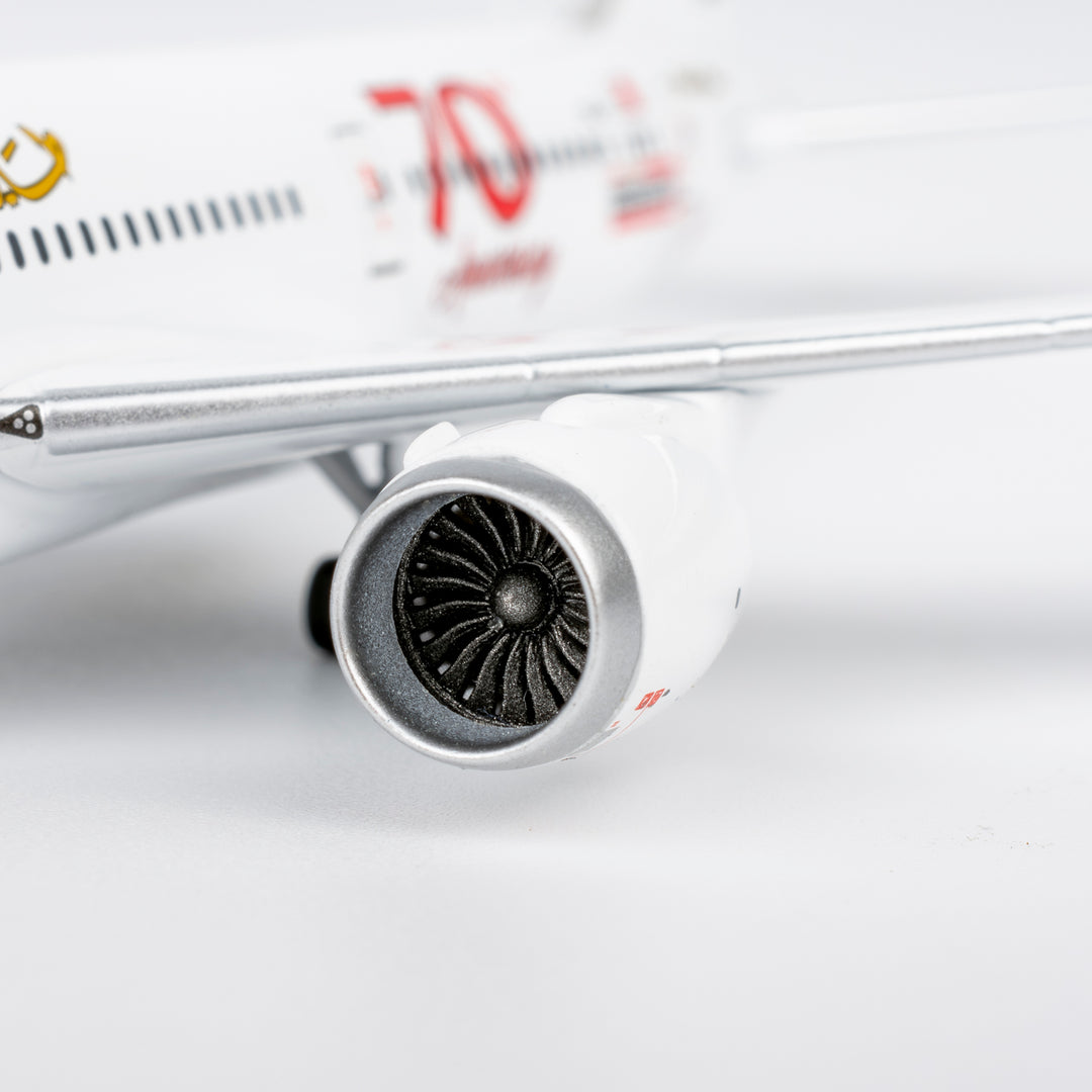 Gulf Air Boeing 787-9 1:400 Diecast Model by NG Models (Reg: A9C-FG, 70 Years)