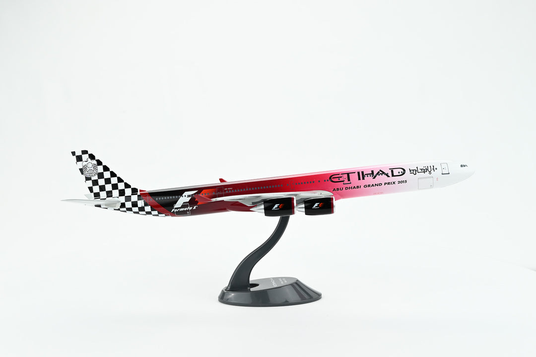 Etihad A340-600 Formula 1 2025 1:200 Scale Model Front View Right
