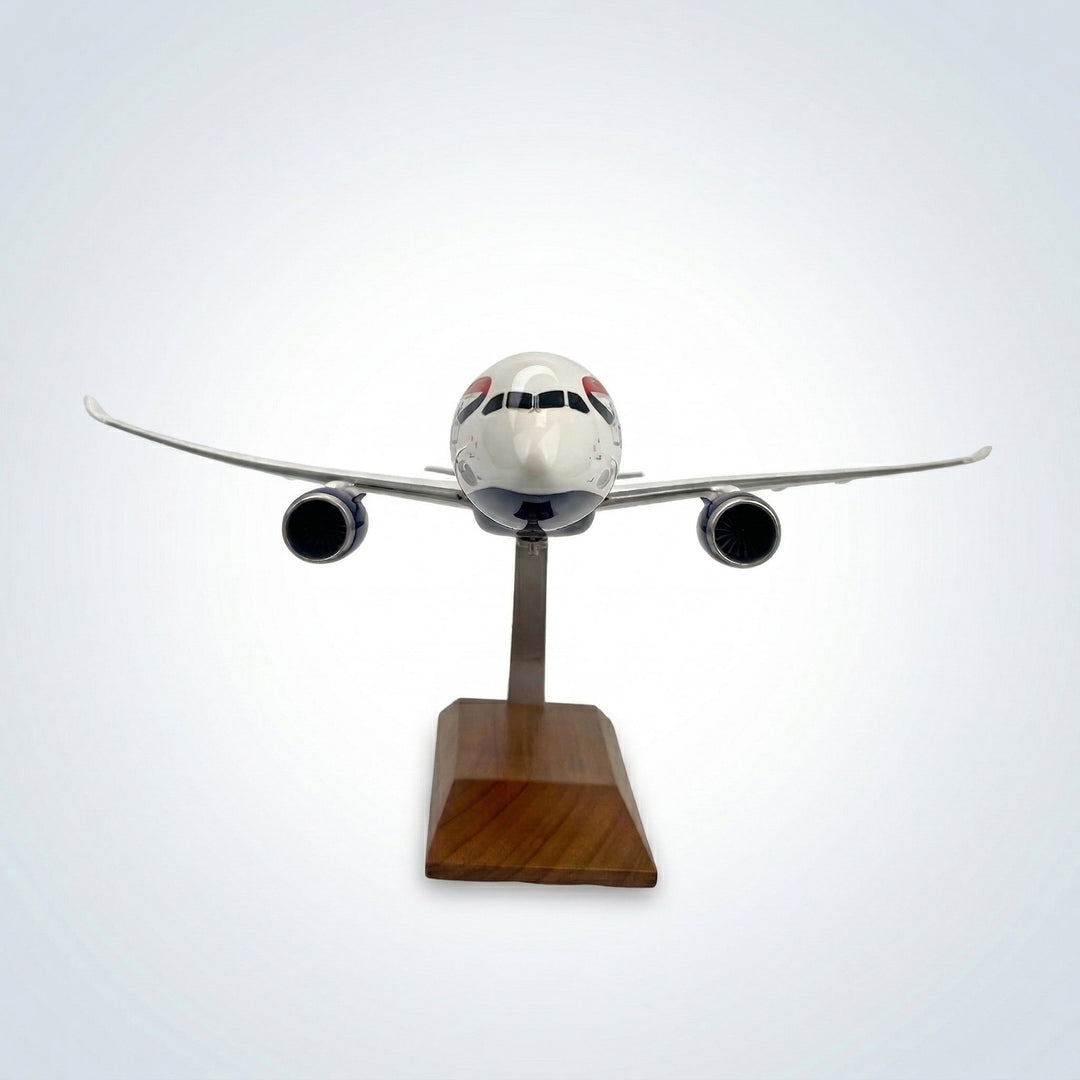 British Airways Boeing 787-9 model aircraft front view