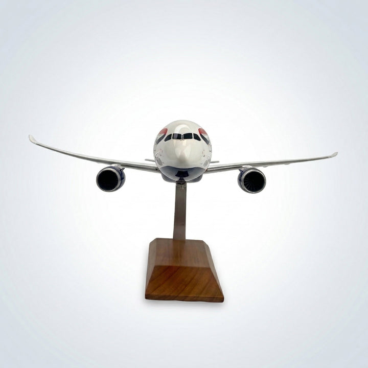 British Airways Boeing 787-9 model aircraft front view