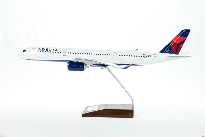 Delta Air Lines Airbus A350-900 model aircraft side view