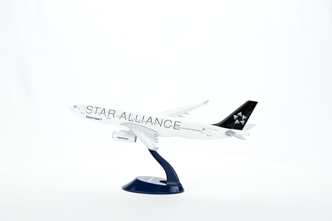 EgyptAir Airbus A330-200 model aircraft detail Star Alliance livery
