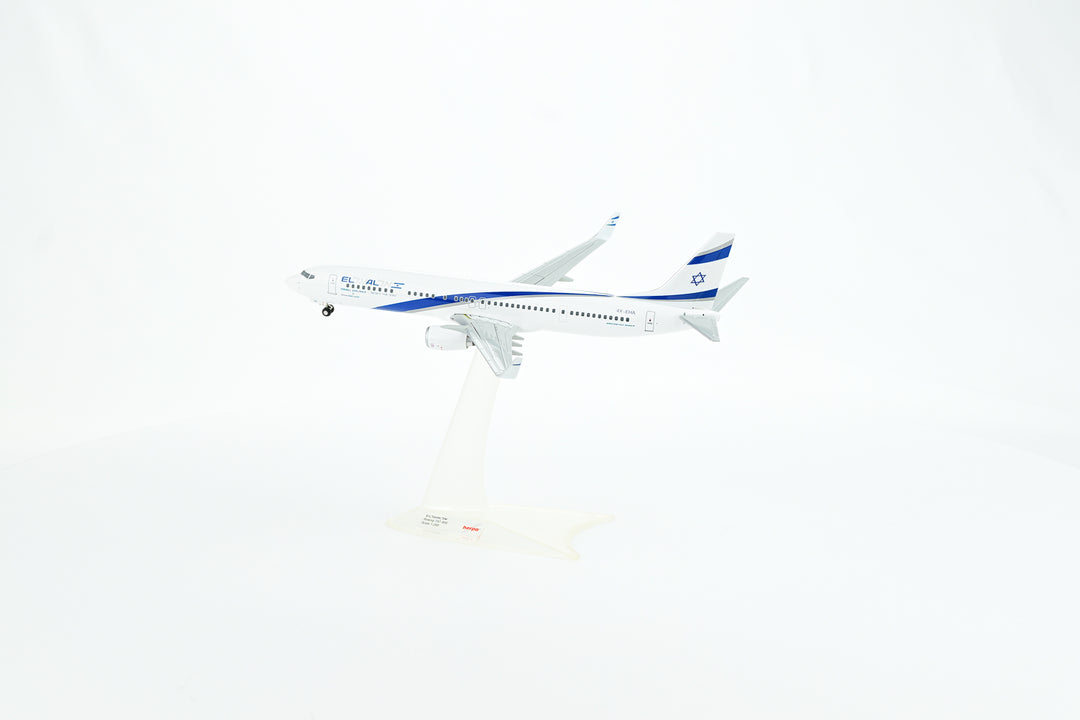 EL AL Israel Airlines Boeing 737-800 model aircraft detail one-piece construction
