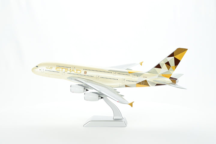 Etihad Airways Airbus A380 model aircraft side view