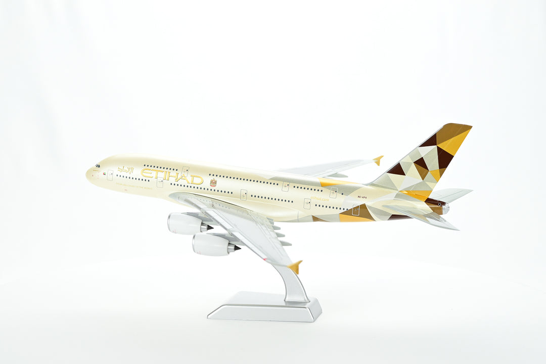 Etihad Airways Airbus A380 model aircraft detail