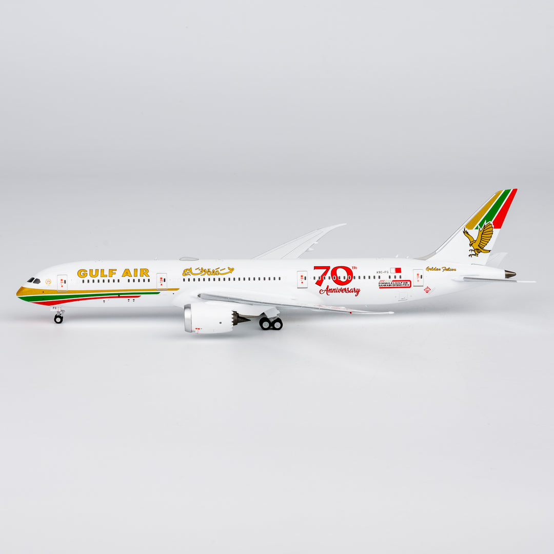 Gulf Air Boeing 787-9 1:400 Diecast Model by NG Models A9C-FG 70 Years