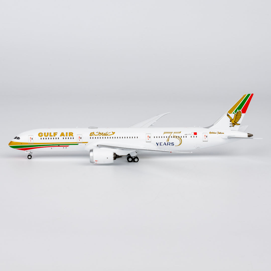Gulf Air Boeing 787-9 1:400 Diecast Model by NG Models A9C-FG 75 Years