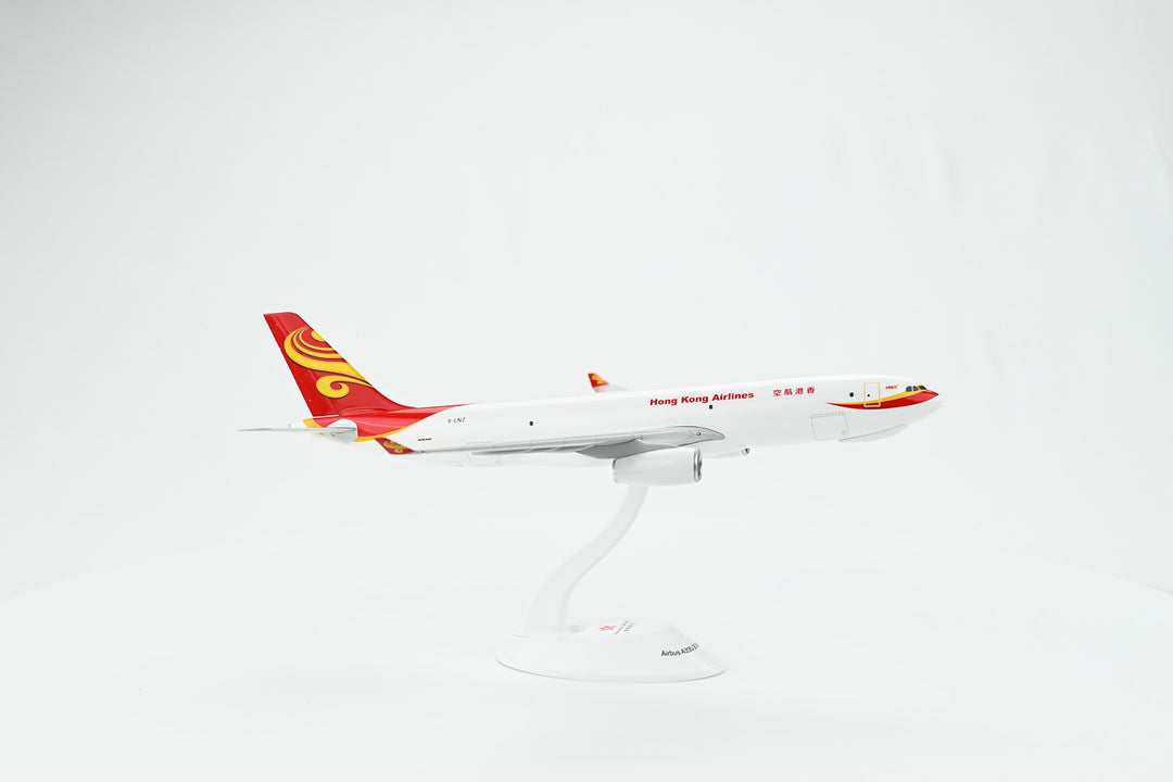Hong Kong Airlines Airbus A330F freighter model aircraft side view
