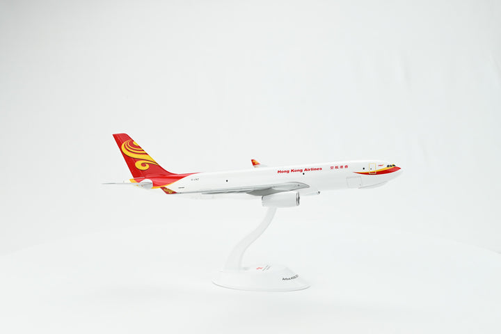 Hong Kong Airlines Airbus A330F freighter model aircraft side view