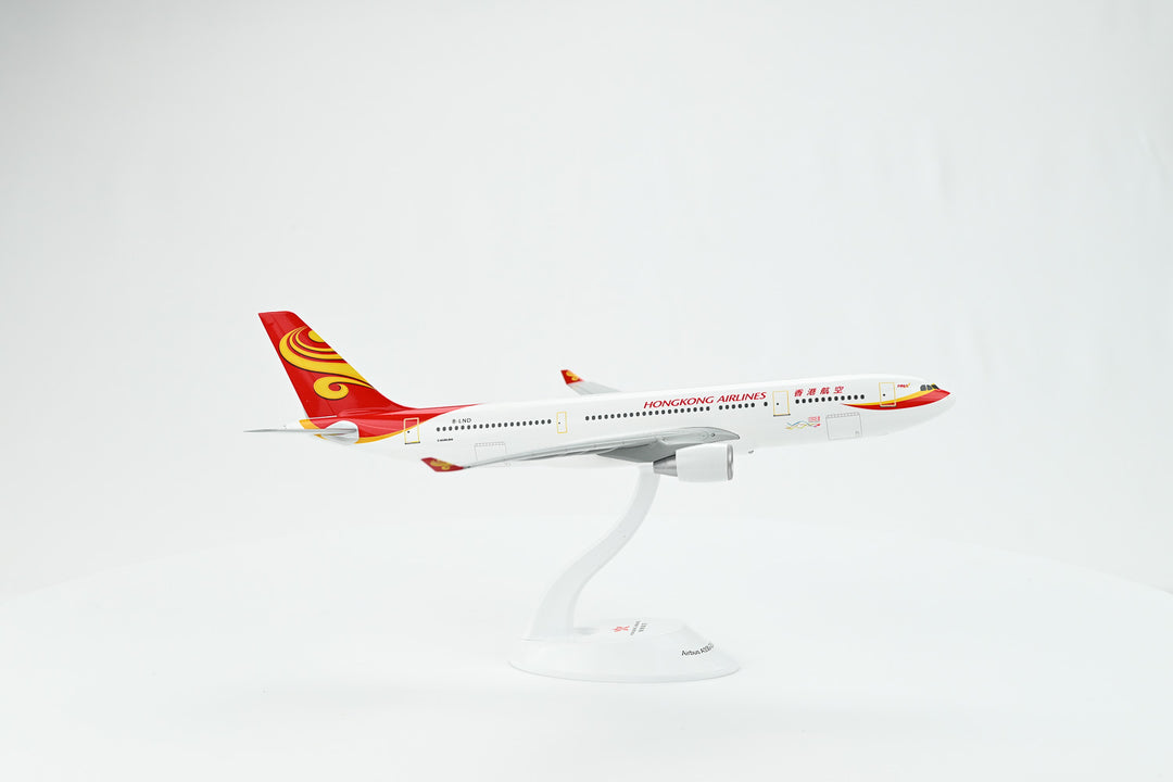 Side profile of Hong Kong Airlines Airbus a330-200 1:200 plastic model