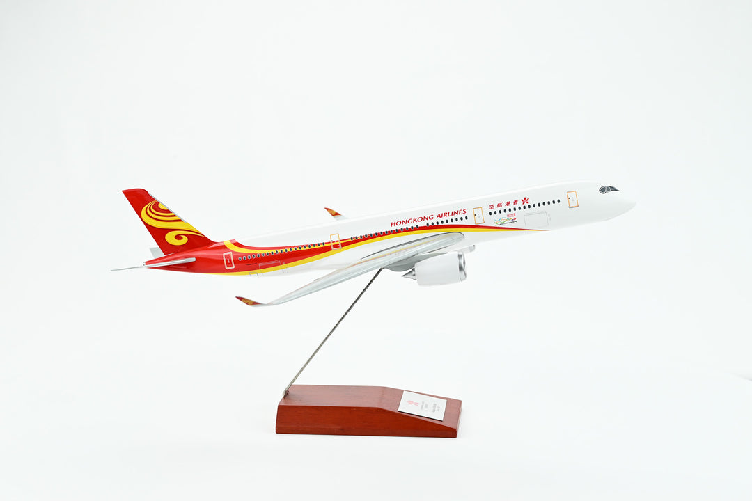 Side profile of Hong Kong Airlines Airbus A350-900 1:200 ABS plastic model