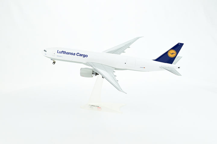 Lufthansa Boeing 777F freighter model aircraft side view landing gear