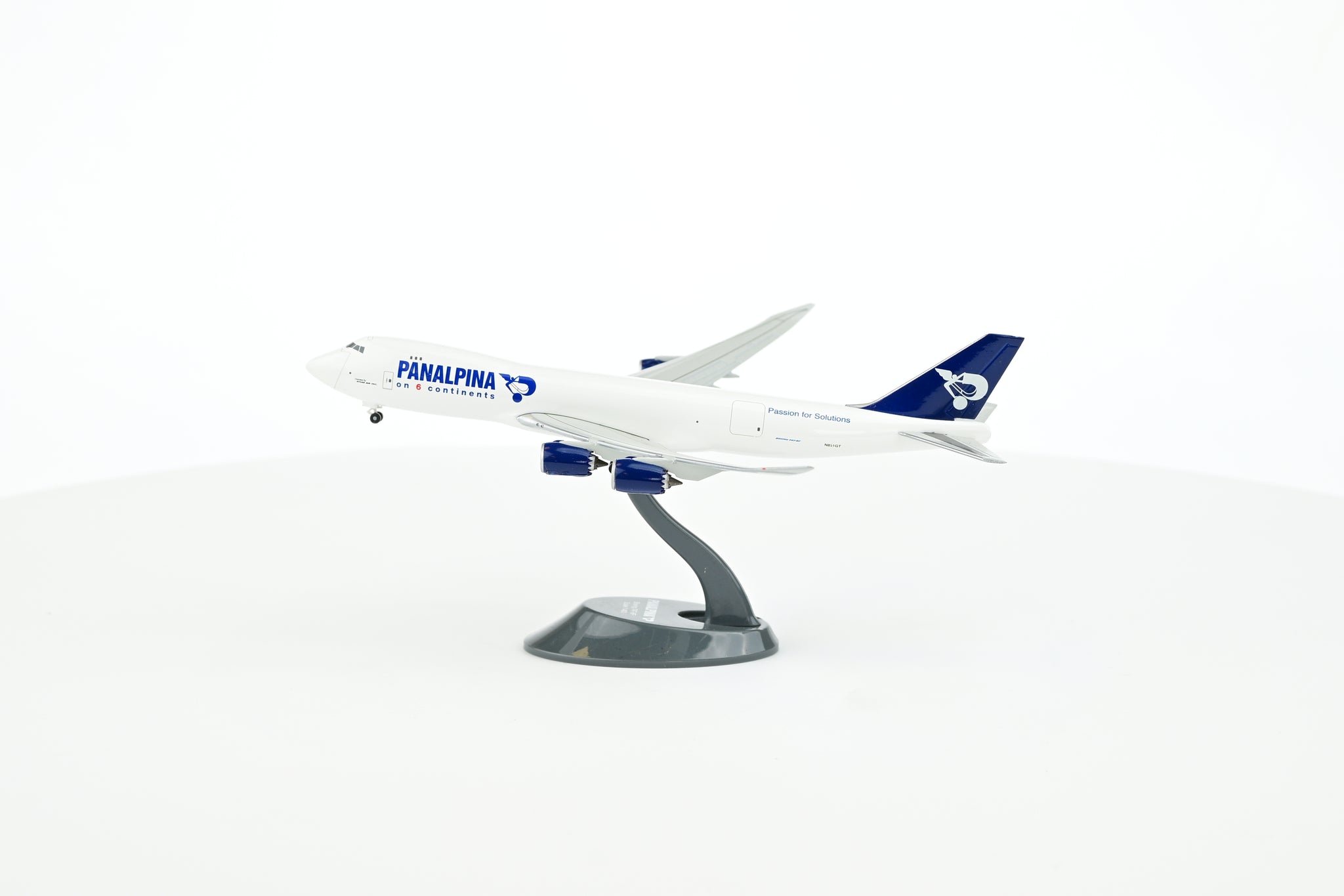 Panalpina Boeing 747-8F 1:400 scale diecast model aircraft Passion for Solutions livery