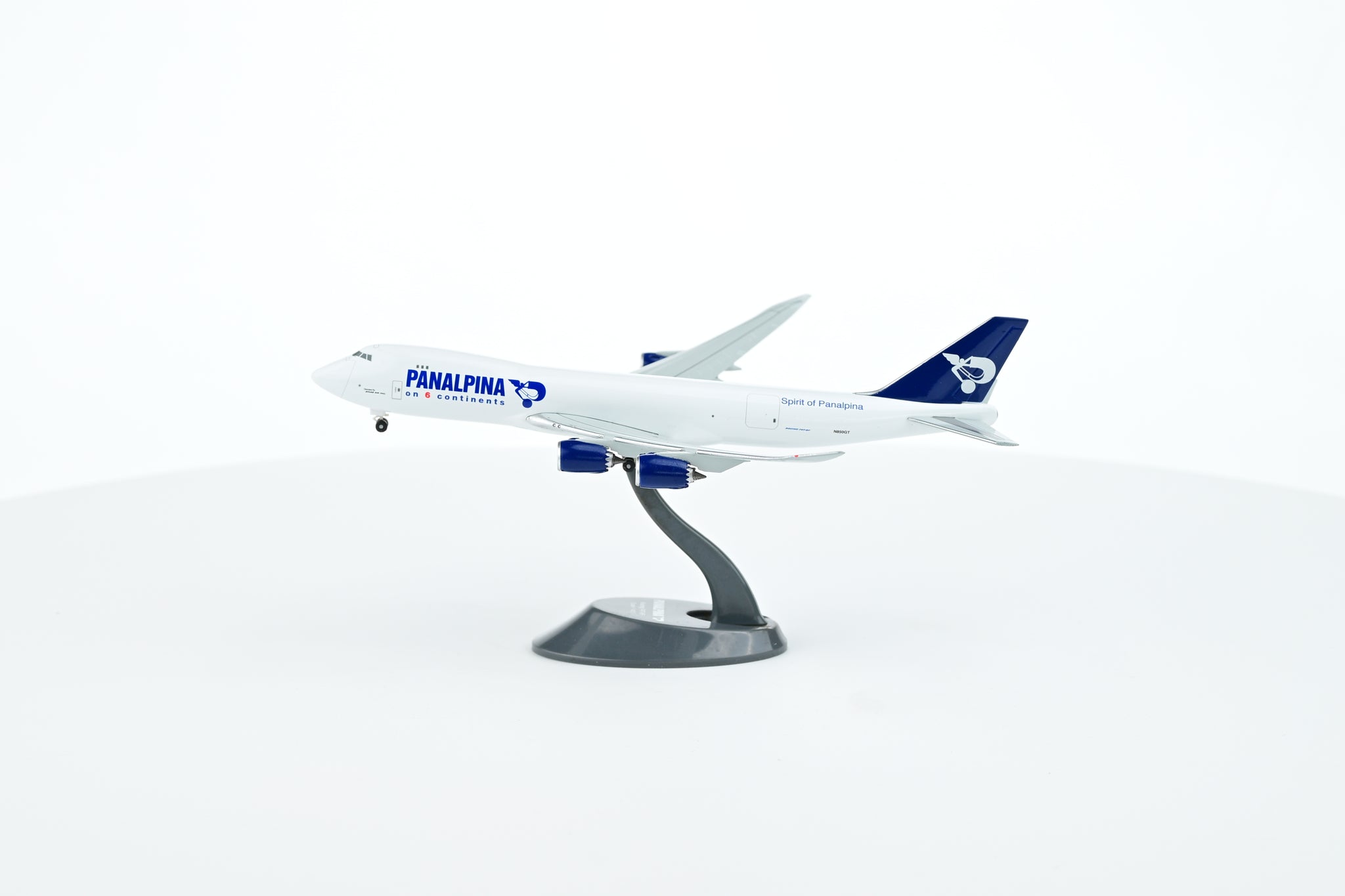 Panalpina B747-8F 1:400 Scale model metal diecast front view