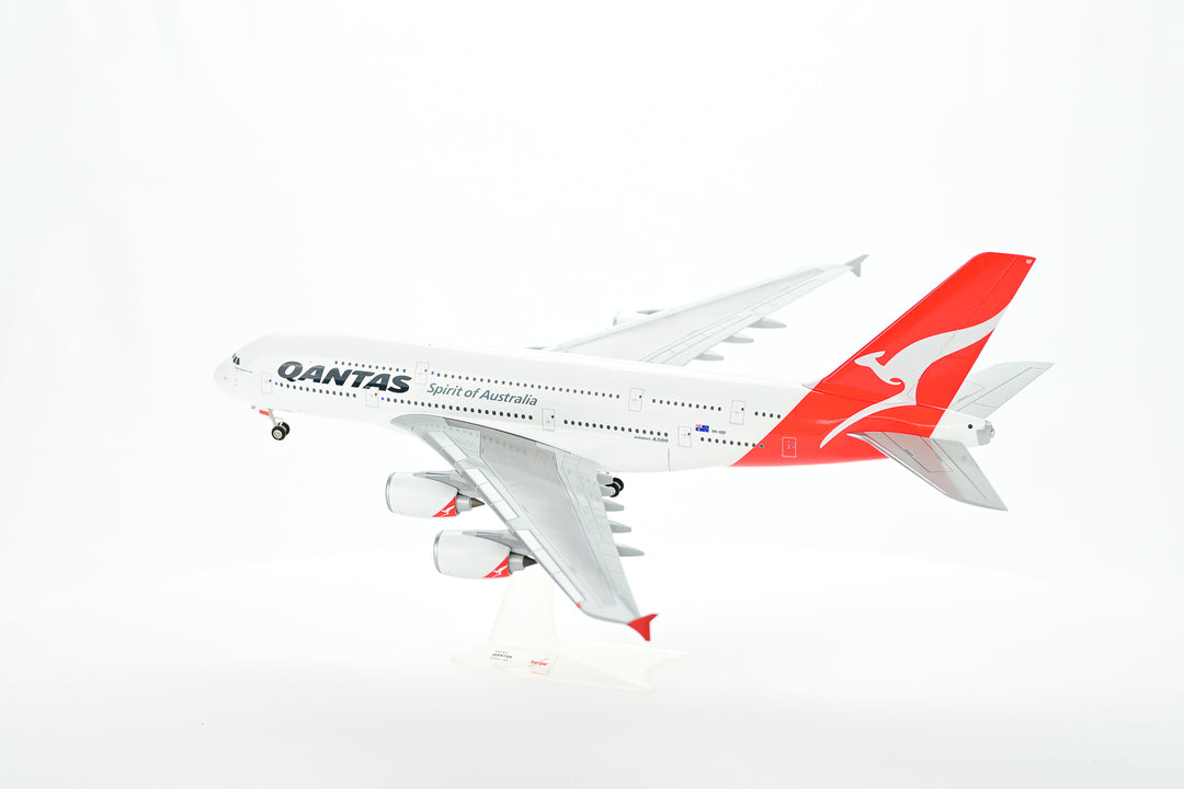 Qantas Airways Airbus A380 model aircraft detail one-piece construction