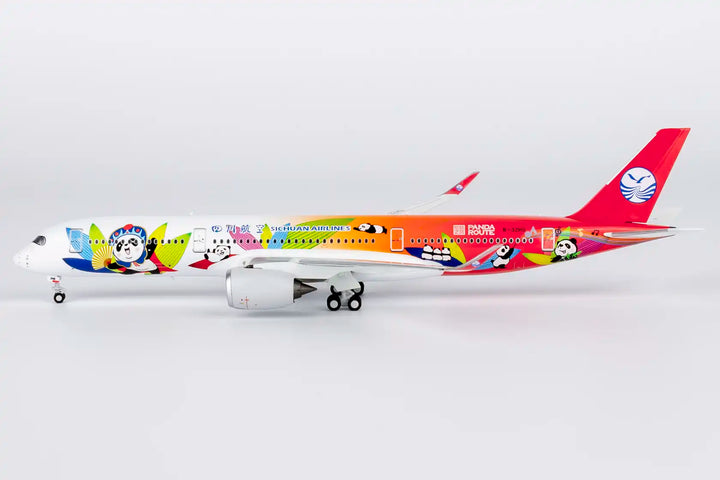 Sichuan Airlines Airbus A350-900 1:400 Diecast Model by NG Models B-32HG with Stand