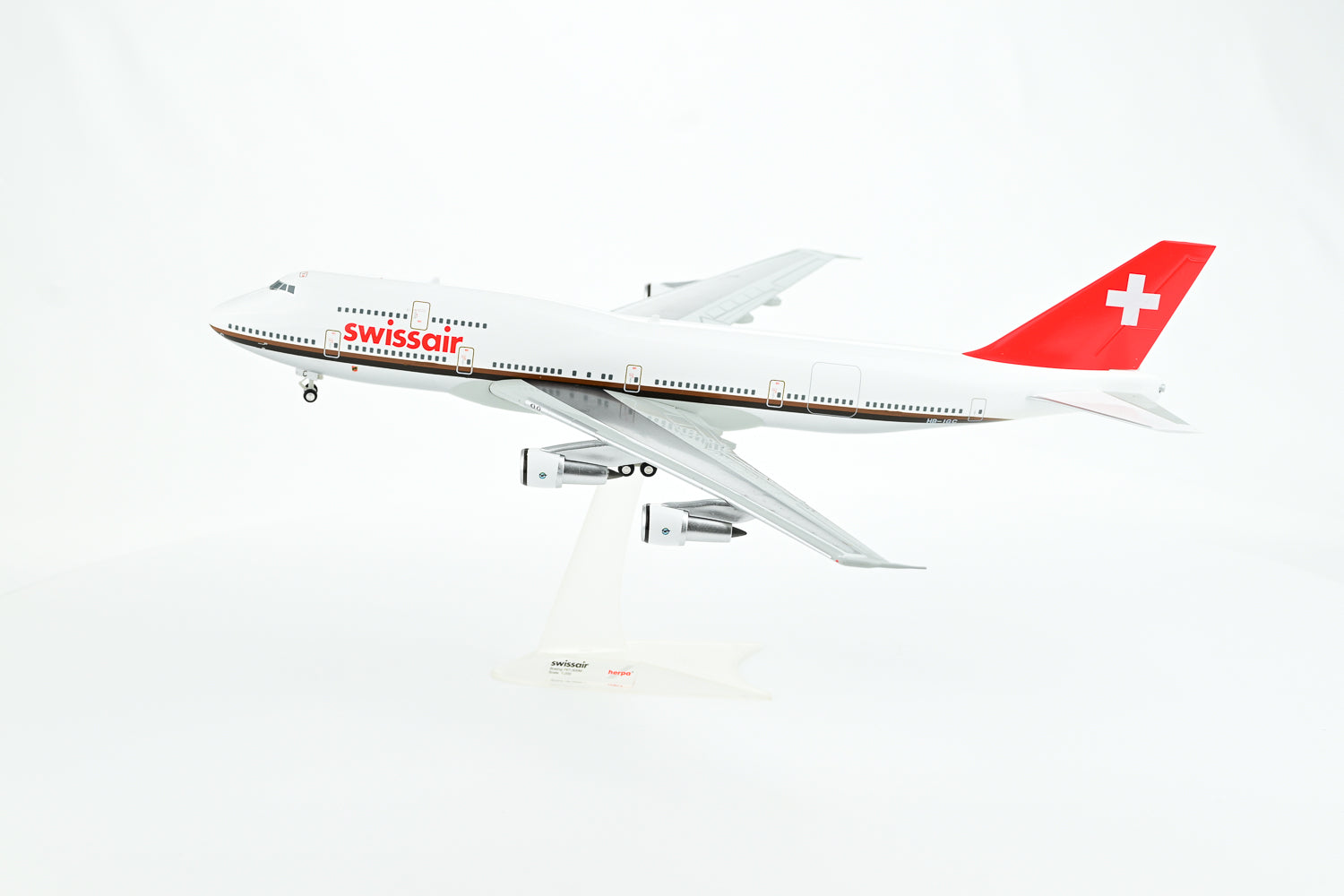 SWISS Boeing 747-300 1:200 scale model aircraft landing gear one-piece
