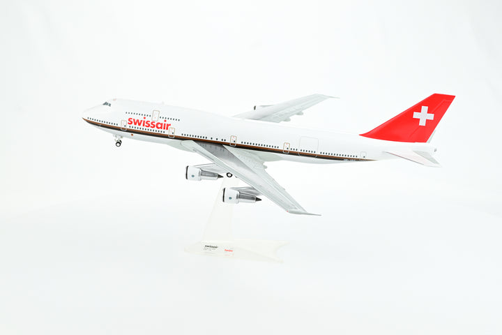 SWISS Boeing 747-300 model aircraft side view landing gear