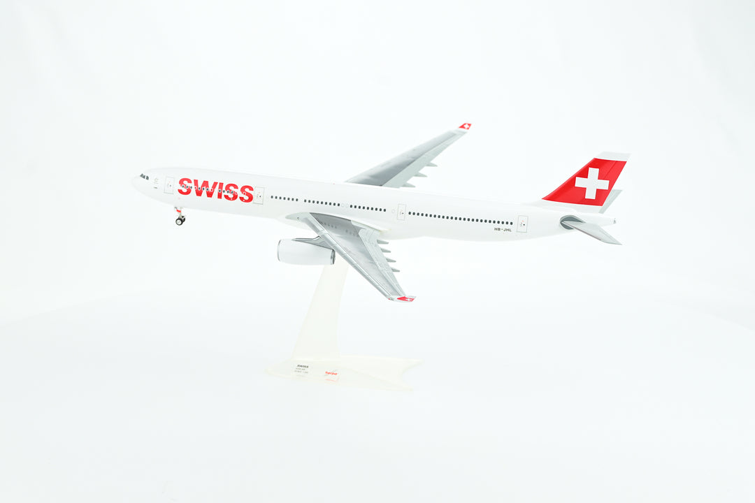 SWISS Airbus A330-300 model aircraft side view HB-JHL landing gear