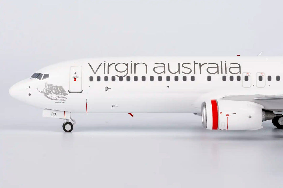 Virgin Australia Boeing 737-800 1:200 scale model on display stand